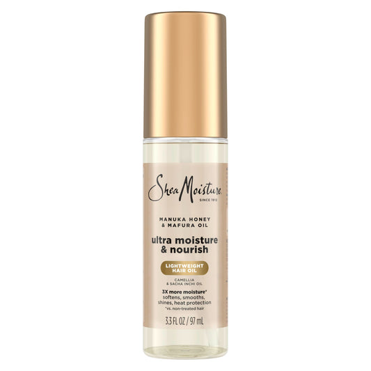 Shea Moisture Ultra Nourishing Manuka Honey & Mafura Oil Manuka Honey & Mafura Oil Instantly Hydrates And Smooths Hair 3.3 Fl Oz Beauty & Personal Care SheaMoisture
