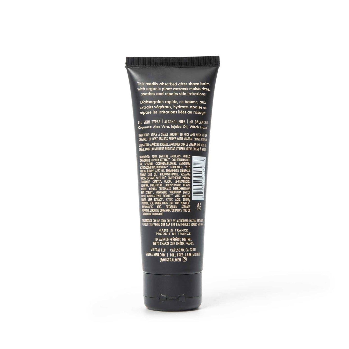 Mistral After Shave Balm, Bourbon Vanilla - 2.7 Fl Oz - Hydrating Aftershave for Men with Aloe & Jojoba Oil - Non-Greasy Post Shave Moisturizer Beauty and Personal Care Mistral