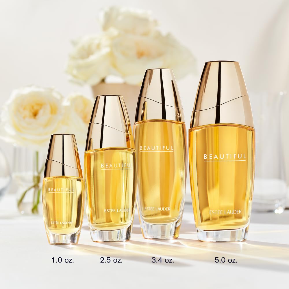 Estée Lauder Beautiful Eau de Parfum Spray with Notes of Rose, Lily, Tuberose & Orange Flower | Perfumes for Women, 5.0 Fl Oz Beauty & Personal Care Estée Lauder