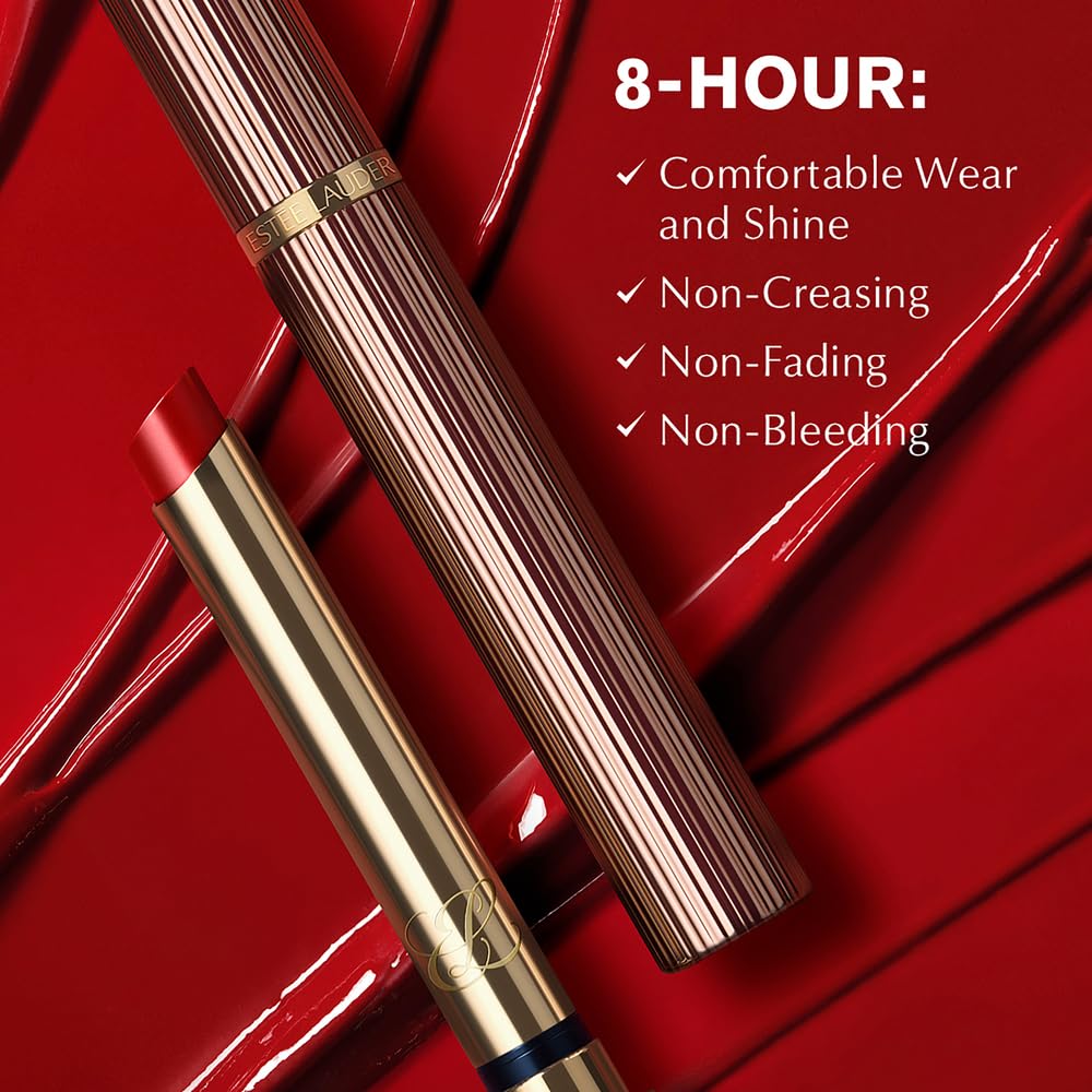 Estée Lauder Pure Color Explicit Long-Lasting Slick Shine Slim Lipstick for Women | Plumping & Hydrating, 321 Shhhh Beauty & Personal Care Estée Lauder
