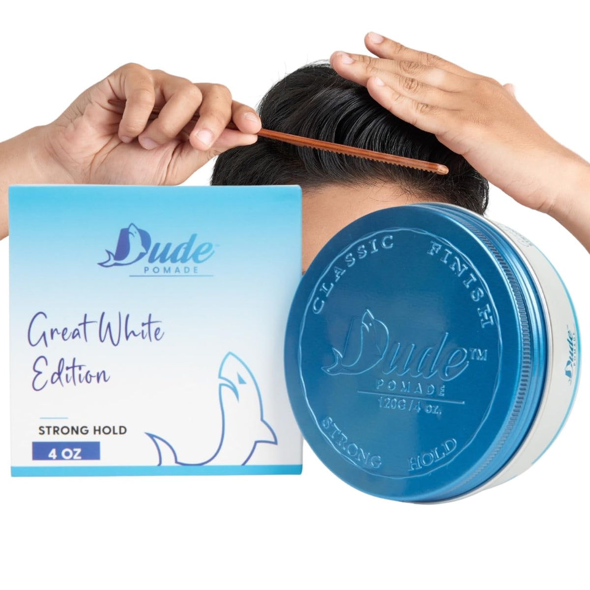 Hair Pomade for Men, Strong Hold, Flake Free, Water Based and Matte Finish Pomade 4oz Beauty & Personal Care Dude Pomade