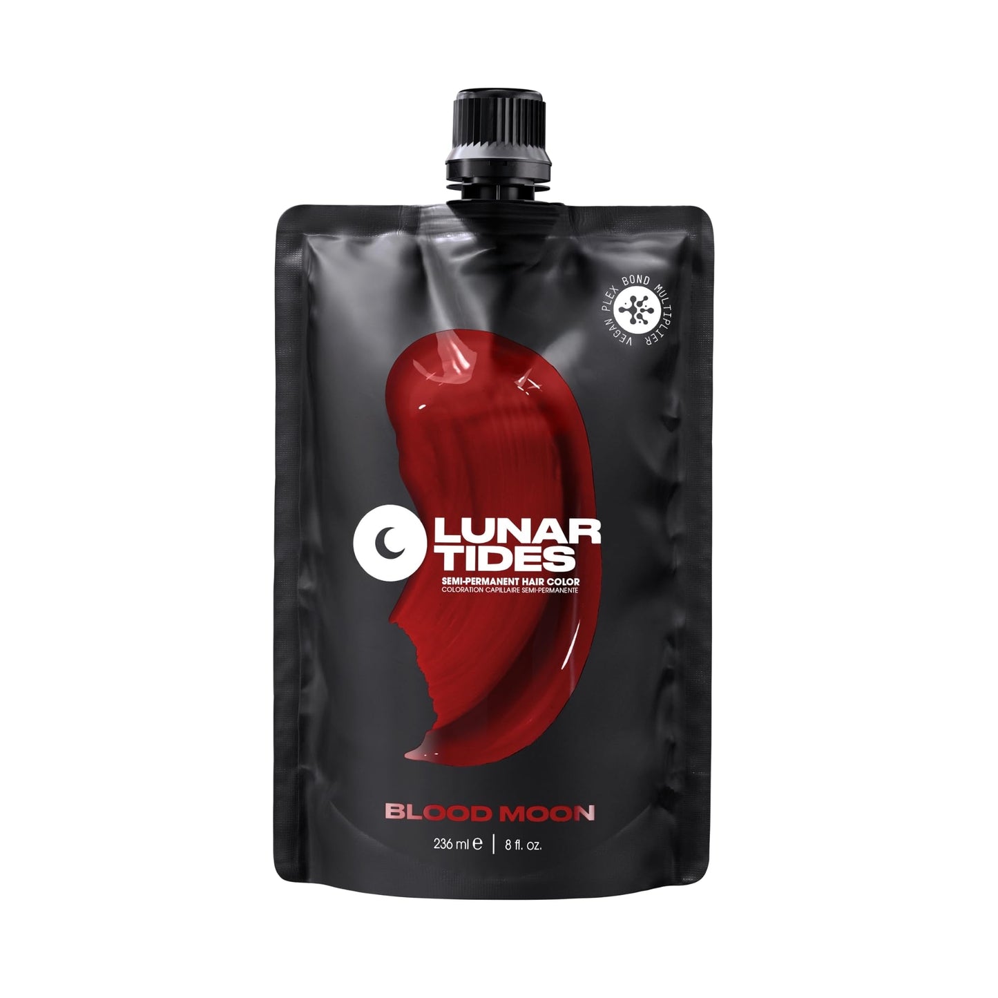 Lunar Tides Semi-Permanent Hair Color (43 colors) (Blood Moon, 8 fl. oz.) Beauty & Personal Care Lunar Tides