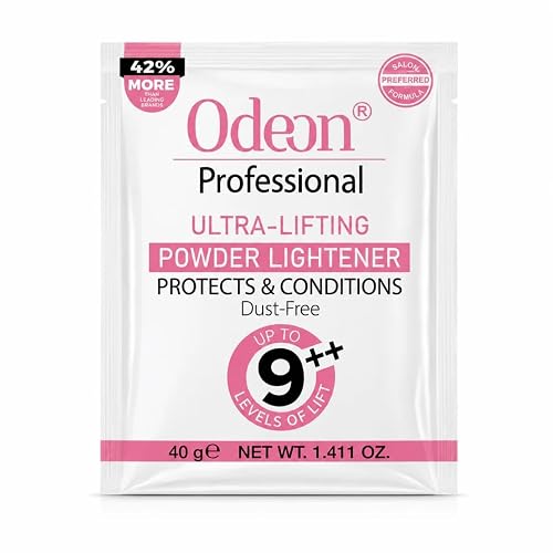 Odeon Professional Ultra-Lifting Powder Lightener - Hair Bleach Powder for Up to 9 Levels Lift | Ideal for Balayage, Highlights & Full Hair Bleaching Beauty & Personal Care Odeon