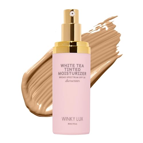 Winky Lux White Tea Tinted Moisturizer SPF 30 - Buildable Coverage with Facial SPF, Lightweight Sunscreen for Face, Naturally Radiant Finish, Long Beauty & Personal Care Winky Lux