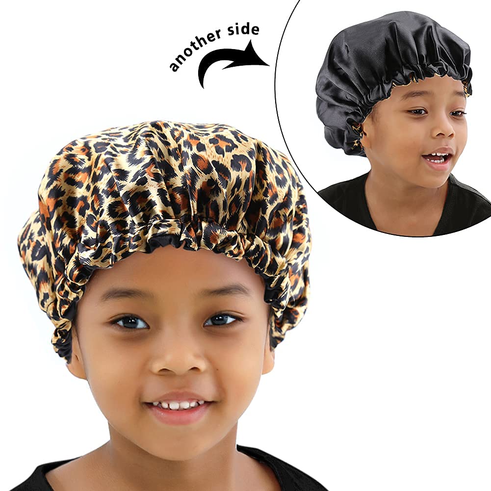 ELIHAIR Kids Satin Bonnet Sleeping Cap for Toddler Child Natural Hair Daily Beauty and Personal Care ELIHAIR