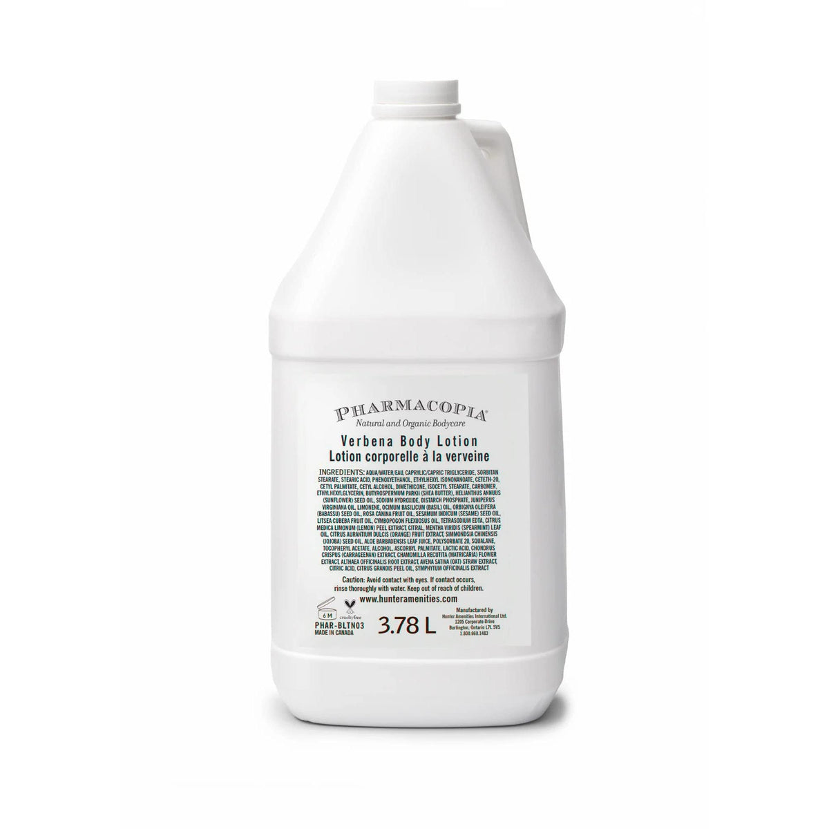 Pharmacopia Hotel Verbena Body Lotion - Aromatherapy Moisturizer - 128 oz