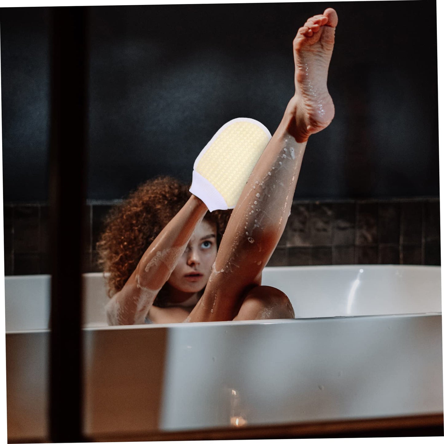 Bath Towel 2PCS Bath Gloves Shower Gloves Body Scrub mitt Body Scrub Brush Korean exfoliating Bath mitt spa Facial for face Supple s Chenille Cloth Beauty and Personal Care Beaupretty