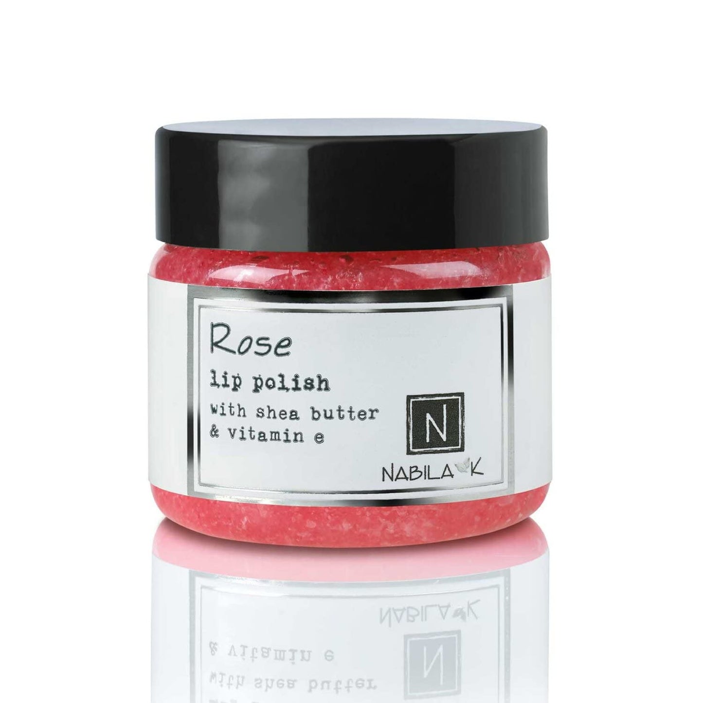 Nabila K Rose Lip Polish for Women & Men - Natural Sugar Exfoliator with Organic Rose Extract, Honey & Vitamin E, Hydrating, Cruelty-Free, Made in USA Beauty and Personal Care Nabila K