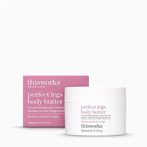 THISWORKS Perfect Legs Body Butter - Deeply Hydrating Body Cream with Hyaluronic Acid, Shea Butter & Hemp Extract - Nourishing, Moisturizing Beauty & Personal Care THISWORKS