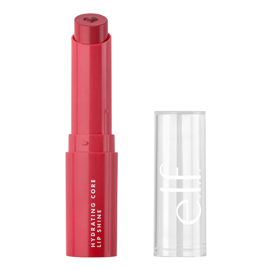 e.l.f. Hydrating Core Lip Shine, Lip Balm For A Sheer Tint Of Color & Soft Shine, Infused With Moisturizing Vitamin E, Vegan & Cruelty-Free, Lovely Beauty & Personal Care e.l.f.