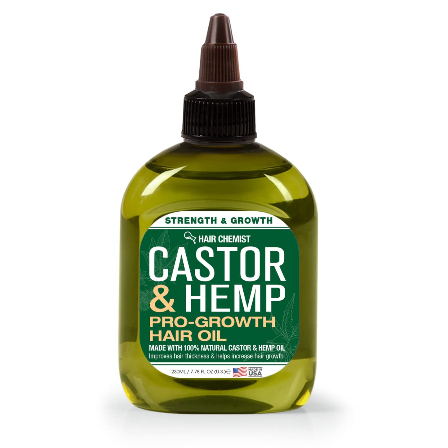 Hair Chemist Castor and Hemp Pro-Growth Hair Oil 7.1 oz. - Natural Hair Oil Blend for Hair Growth Beauty & Personal Care Hair Chemist