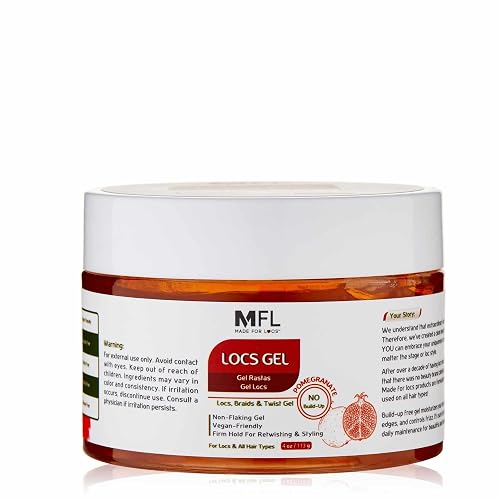 Made For Locs Retwisting Firm Hold Styling Pomade | Gel | 4 oz (Pomegranate) Beauty & Personal Care MFL MADE FOR LOCS