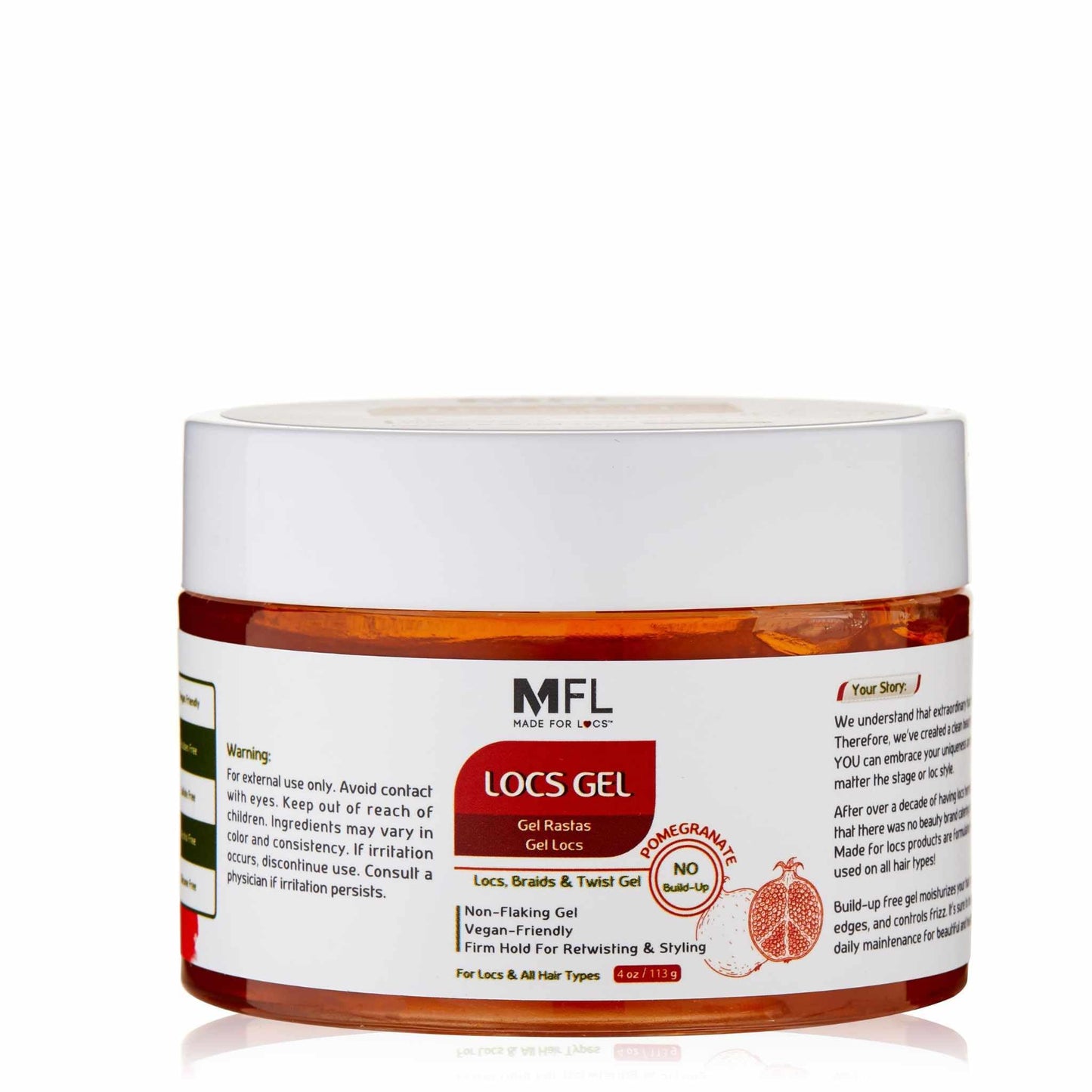 Made For Locs Retwisting Firm Hold Styling Pomade | Gel | 4 oz (Pomegranate) Beauty & Personal Care MFL MADE FOR LOCS