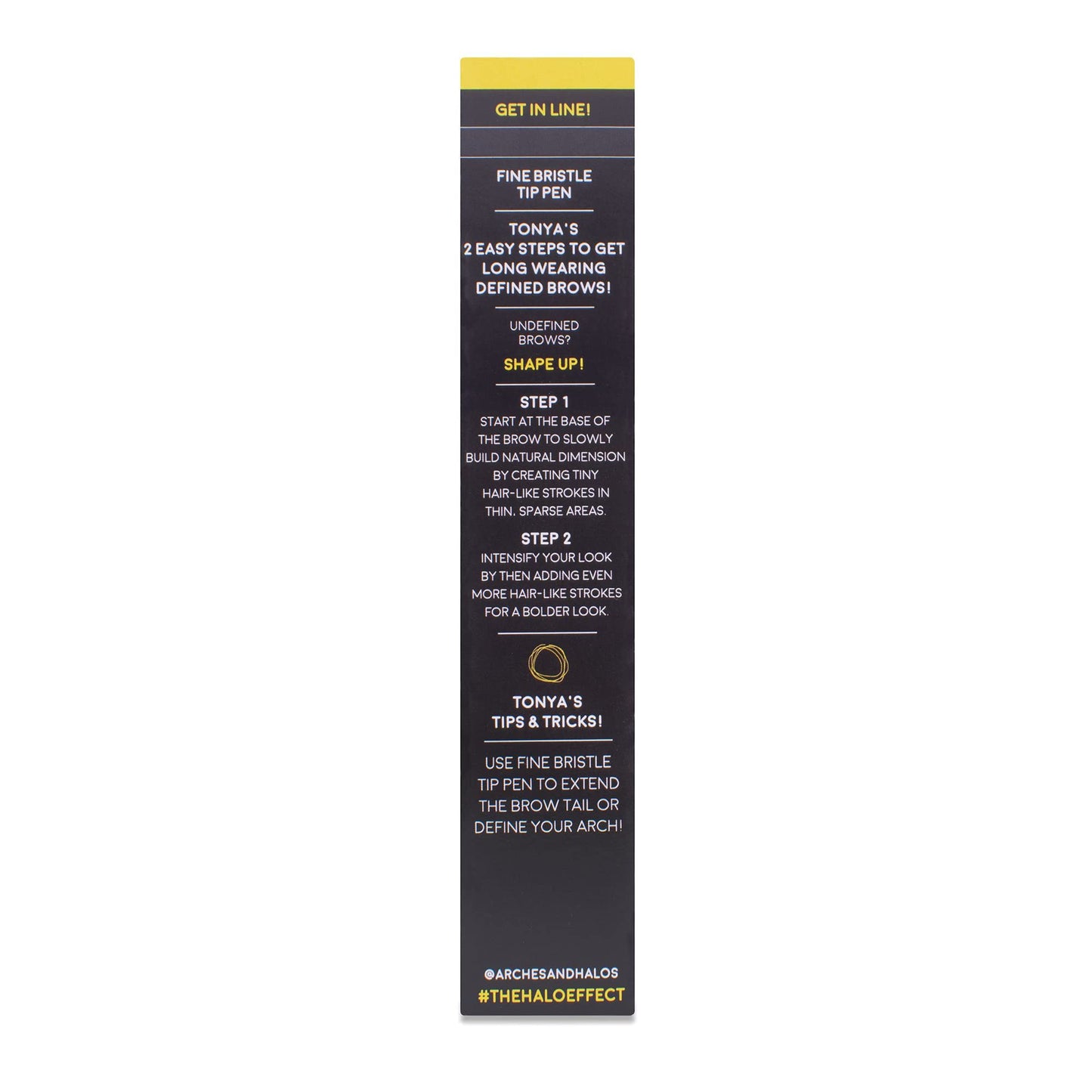 Arches and Halos Fine Bristle Tip Pen - Eyebrow Pencils for Women - Vegan Brow Pencil - Smudge-Proof, Buildable Formula - Charcoal - 0.02 oz Beauty & Personal Care Arches & Halos