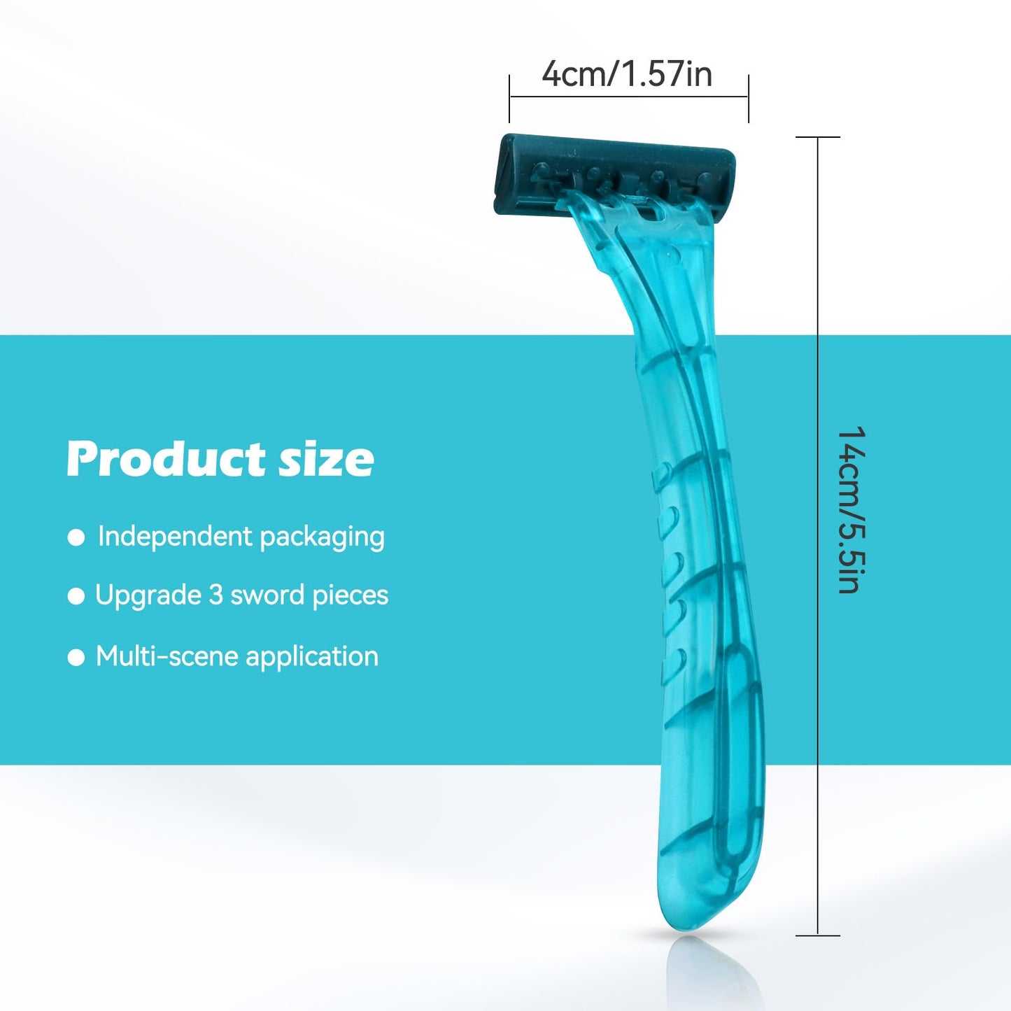 Twin Blade Disposable Razors,Stainless Steel Blade Individually Wrapped Razors Bulk,Manual Razors with Clear Safety Cap Beauty and Personal Care Ttarxug