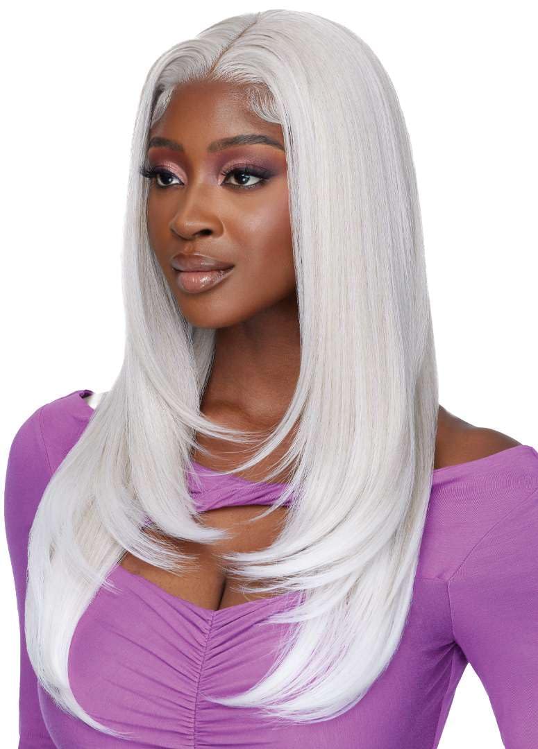 Outre Lace Front Wig - Perfect Hair Line 13X4 - Swoop Series - Swoop 1 (DRFF CARAMEL MOCHA)