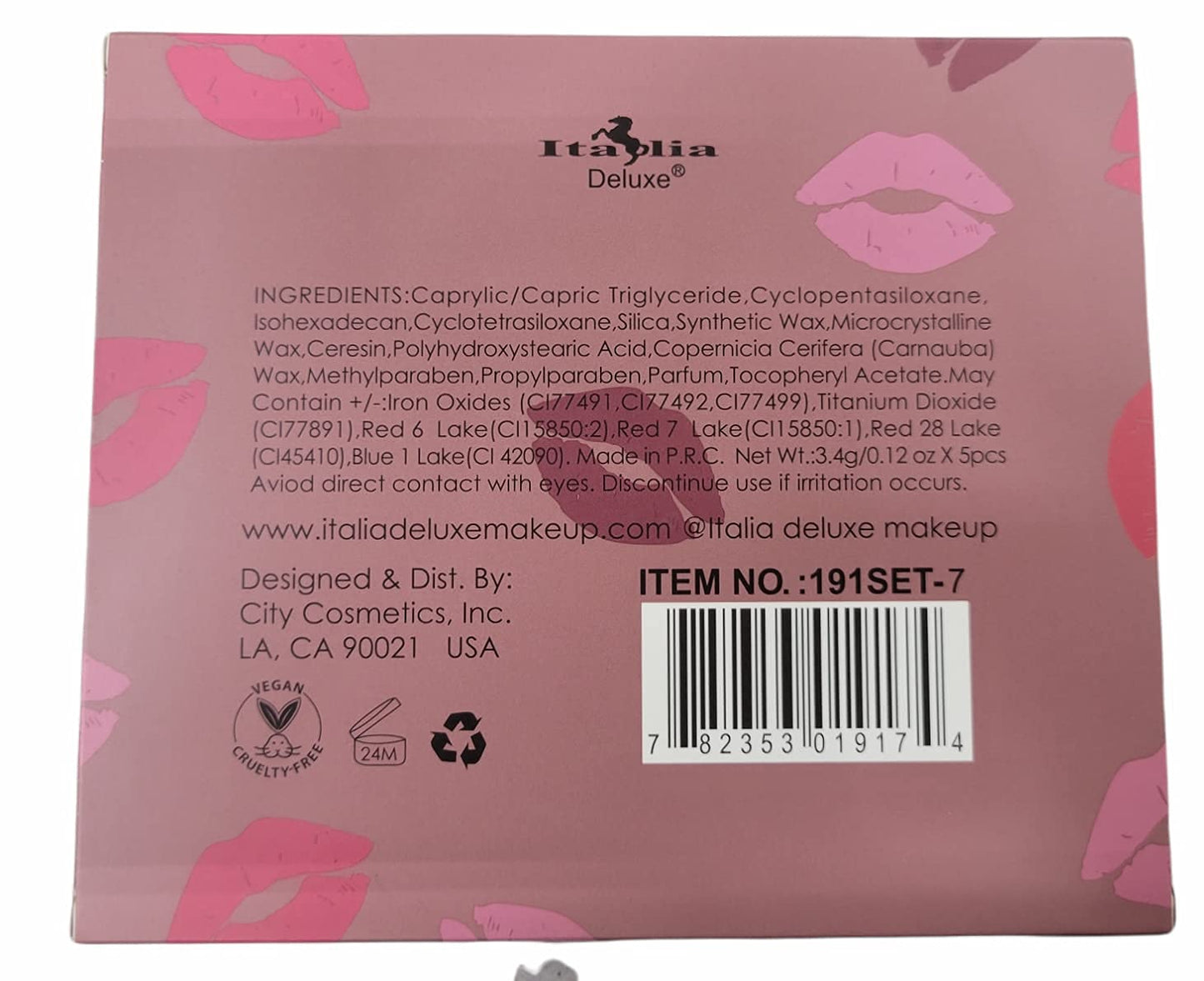 Italia Deluxe Top Five Baddie Babe Mousse Matte Lipstick Set Beauty & Personal Care Italia Deluxe