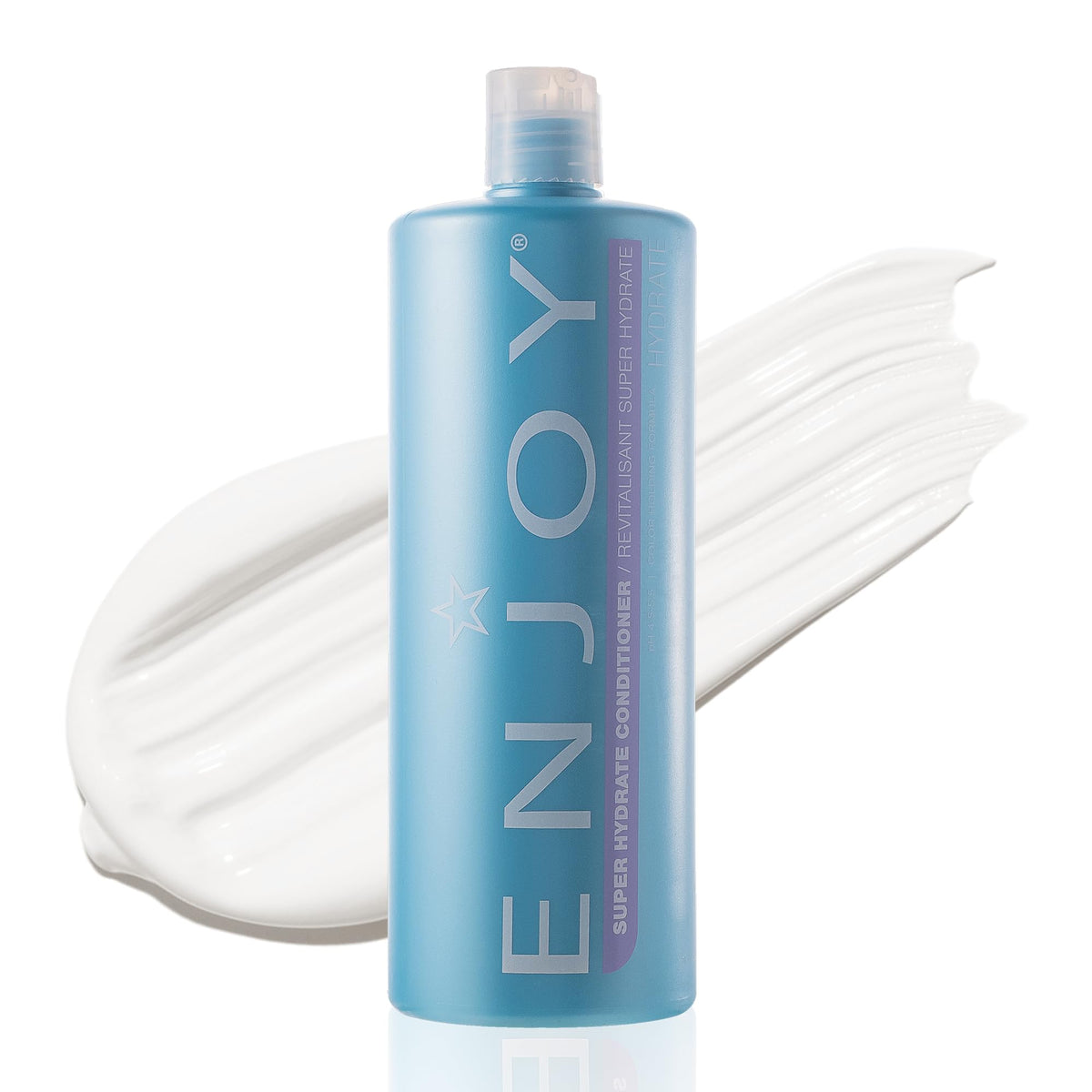 Enjoy Super Hydrate Conditioner, Anti-Frizz Deep Hydration for Weak, Dry, or Curly Hair, Moisture-Restoring Smoothing Formula, pH 4.5-5.5