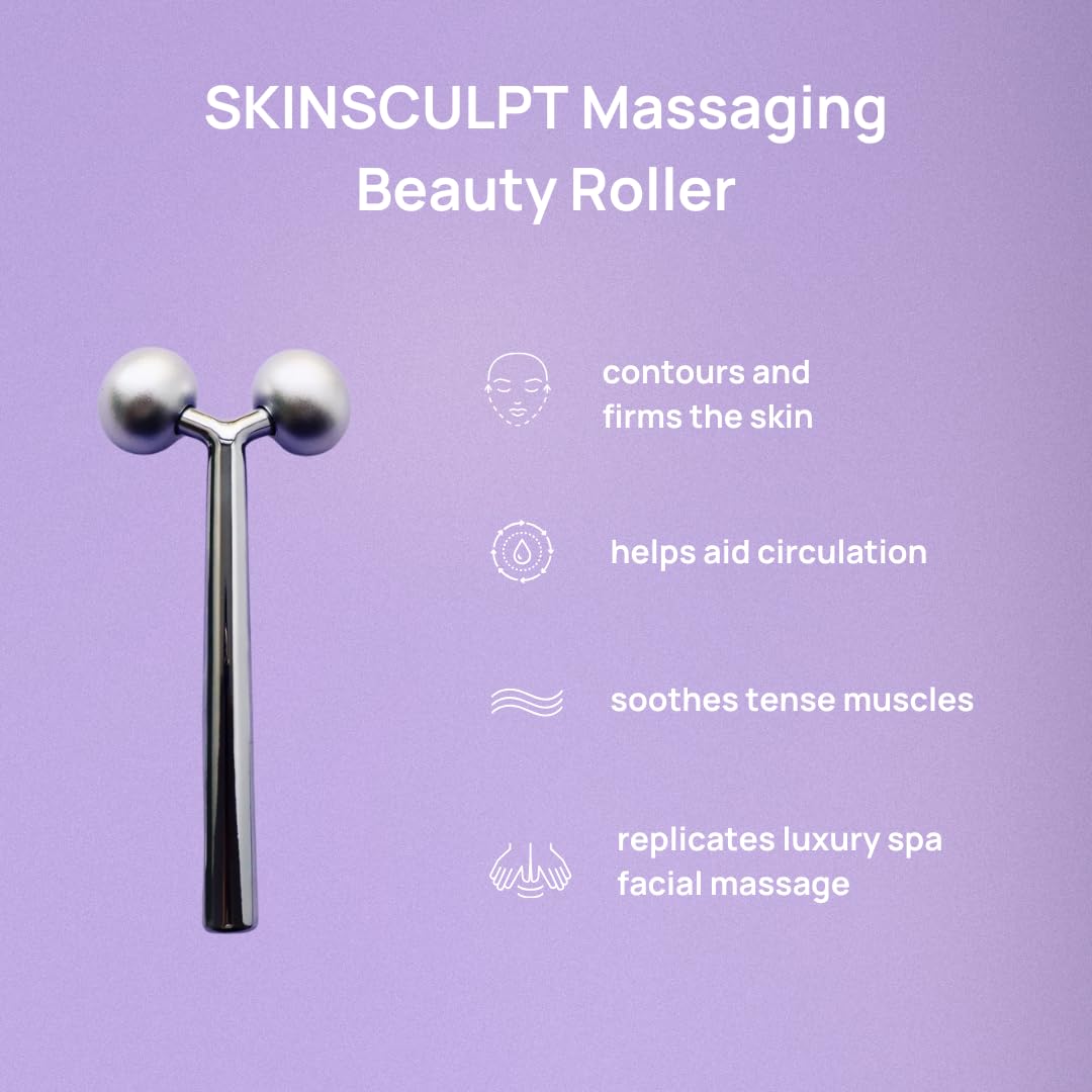 Mei Apothecary Face Roller Skin Care Tool | SKINSCULPT Face Massager Tool | Natural, Non-Toxic Sculpting Tool for All Skin Types | Relieves Facial Beauty & Personal Care Mei Apothecary