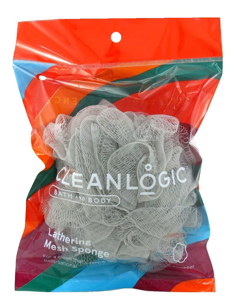 Cleanlogic Mesh Bath Sponge 50g Assorted Colors (Pack of 6) Beauty & Personal Care Cleanlogic