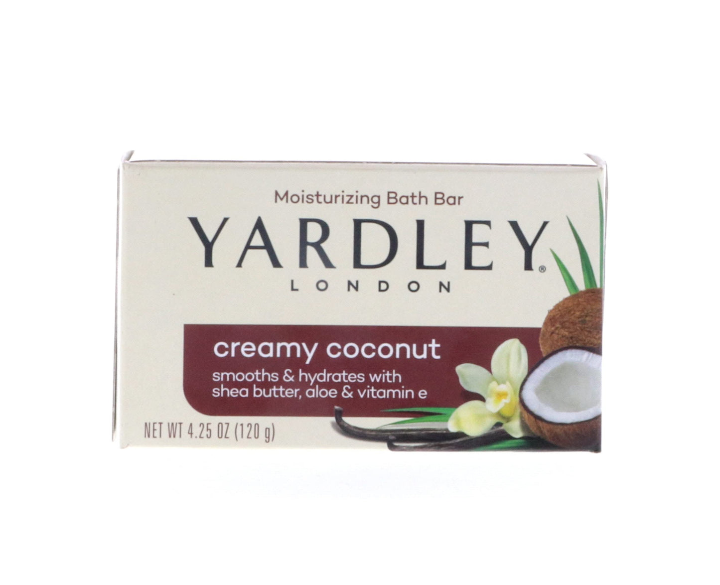 Yardley Creamy Coconut Bath Bar, 4.25 oz Pack of 8 Beauty & Personal Care Yardley