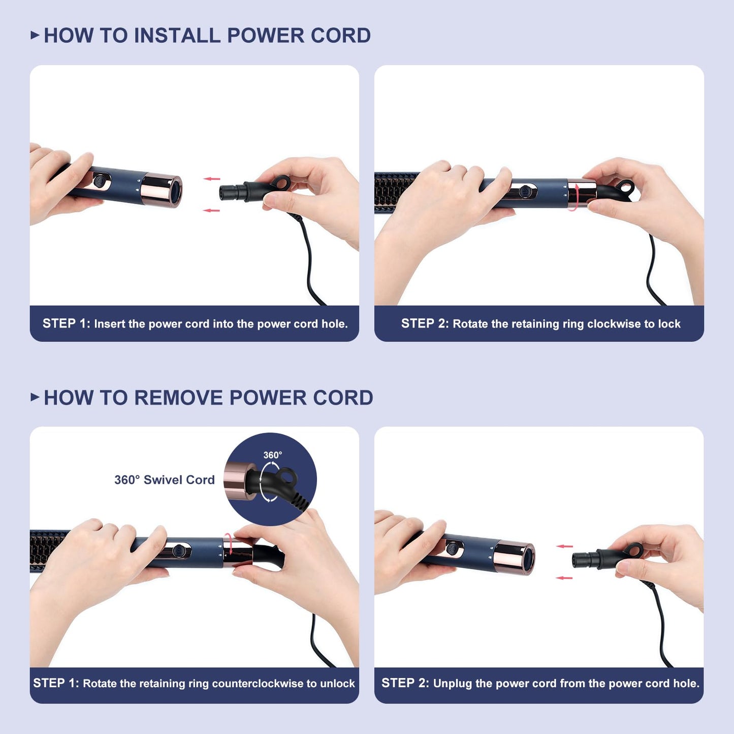 Hair Straightener and Curler, PARWIN PRO BEAUTY 1'' Flat Iron, 1.25'' Curling Iron Hair Straightener Brush with Detachable Power Cord, LED Temp Beauty & Personal Care PARWIN PRO BEAUTY