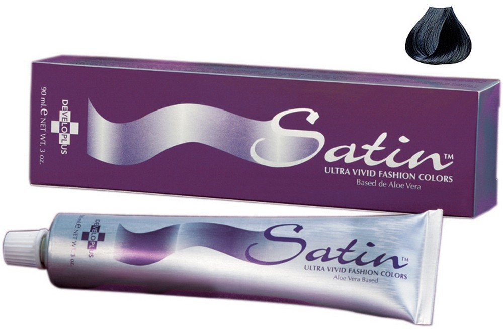 Developlus Satin Blue Black Hair Color, 1BB, 3 Ounce Beauty & Personal Care Developlus