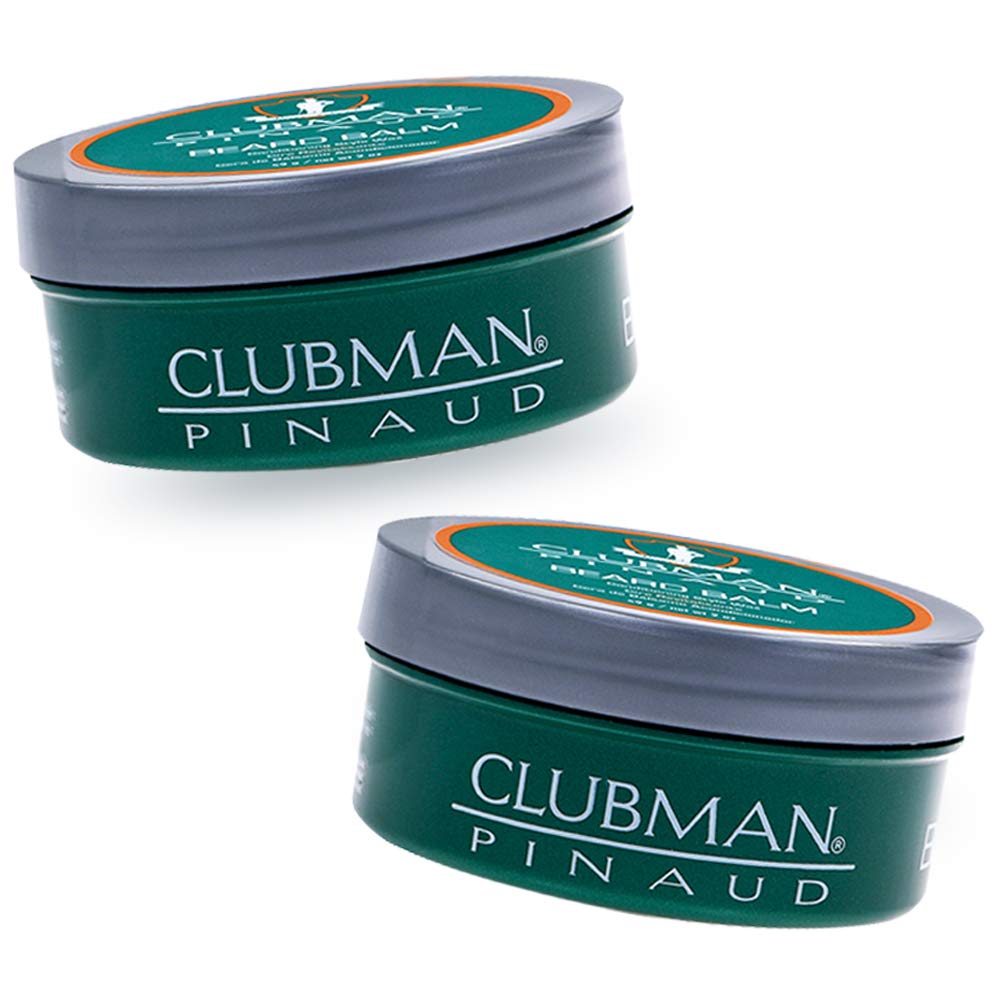 Clubman Pinaud Beard Balm - Nourishing & Conditioning Beard Balm for Men, Strong Hold, 2 oz, 2 Pack Beauty & Personal Care Clubman