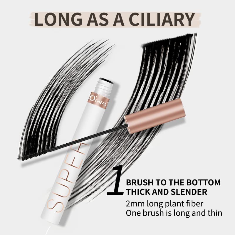 O'CHEAL Lash Lengthening Mascara, Voluminous Soft Lashes Makeup, Flake Free Formula, Hypoallergenic, Clump Free, Waterproof Long Lasting Natural Beauty & Personal Care O'CHEAL