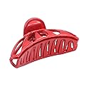 Parcelona French Small Rain Drop Small 2 3/4 Inches Red Jaw Hair Claw Clip (Glossy Red) Beauty & Personal Care Parcelona