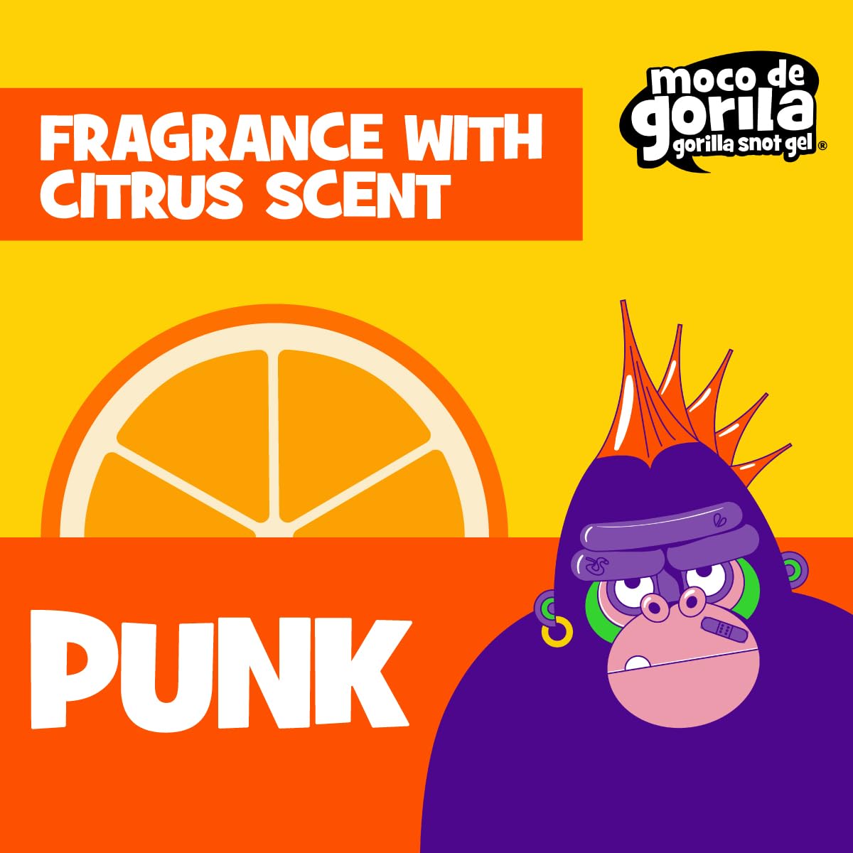 Moco de Gorila Punk, Hair Styling Gel, Gives your Hairstyle a Long-Lasting Effect, Reactivate with Water, High Fixation, 3-Pack of 9.52 Oz Each, 3 Beauty & Personal Care Moco de Gorila