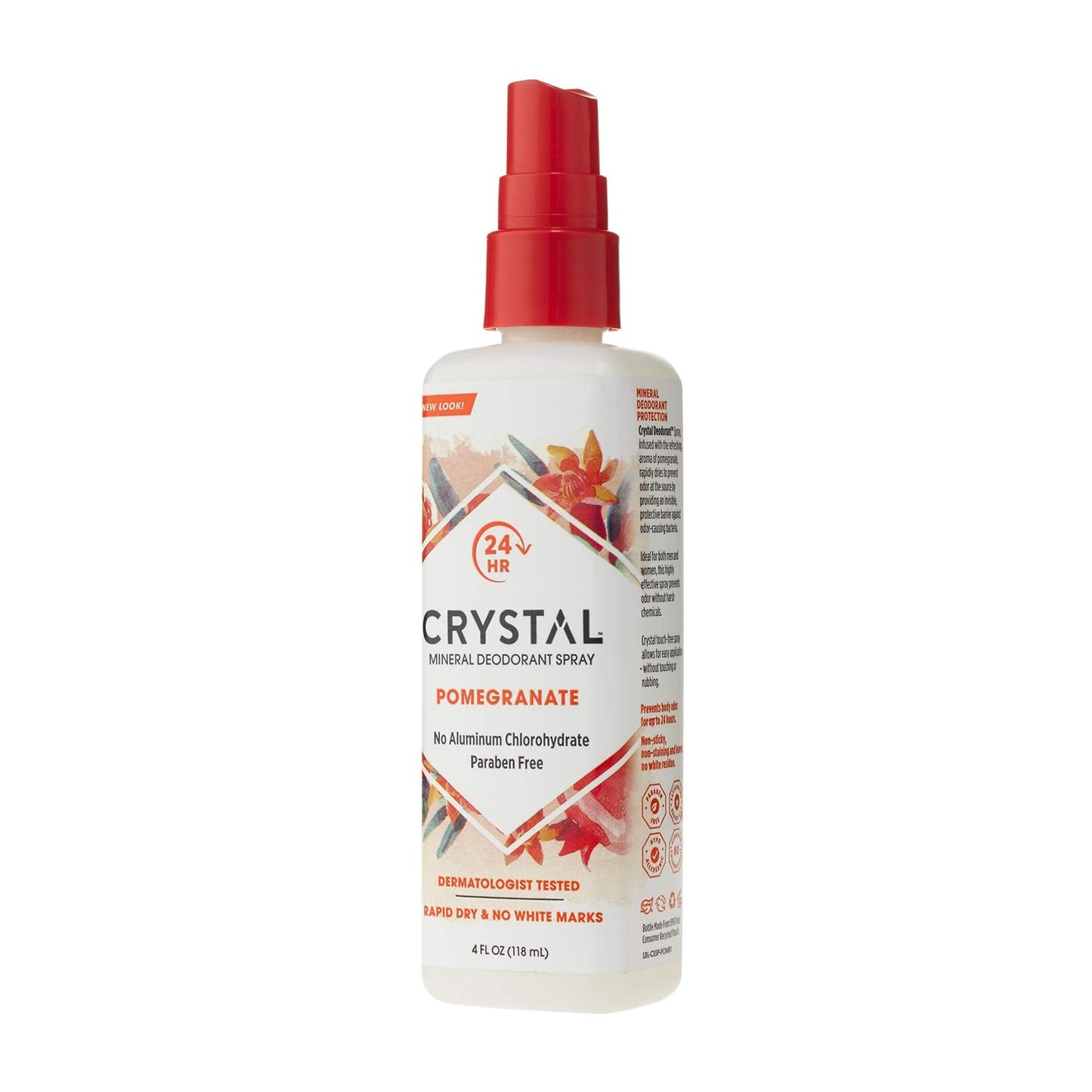 Crystal Mineral Deodorant Spray, Pomegranate, 4.0 oz (Pack of 12) Beauty and Personal Care Crystal Essence