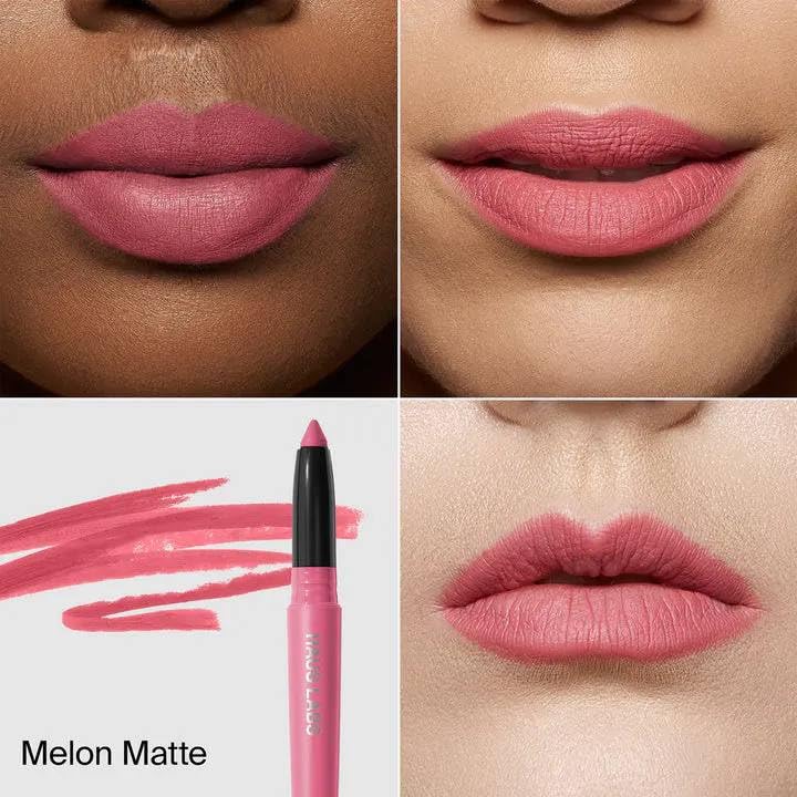 HAUS LABS BY LADY GAGA Le Monster Lip Crayon Melon Matte & ENTEL Aloe vera Sheet Masque (BONUS) Beauty & Personal Care HAUS LABS BY LADY GAGA