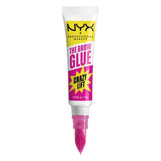 NYX PROFESSIONAL MAKEUP The Brow Glue Crazy Lift, Brow Lamination Gel with 16HR Strong Hold & Built-In Styling Comb - Clear Eyebrow Gel Beauty and Personal Care NYX PROFESSIONAL MAKEUP Default Title
