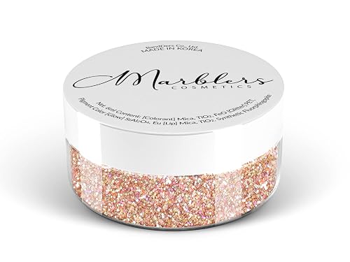 MARBLERS Holographic Face & Body Glitter [Holo French Pink] 0.18oz (5g) | Fine | Non-Toxic | Cruelty-Free | Festival, Rave & Party Makeup | Eye, Hair Beauty & Personal Care MARBLERS
