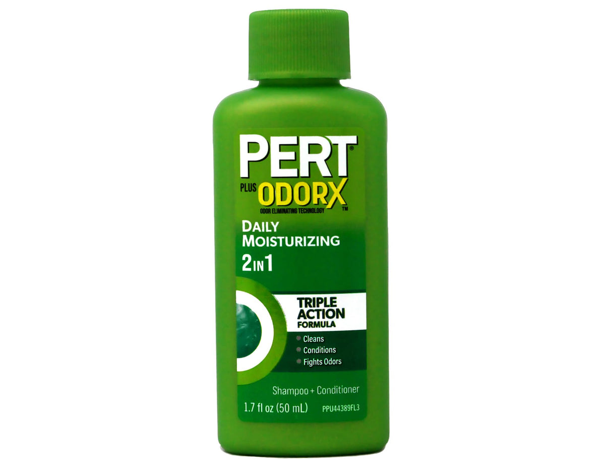 Pert Plus 2-in-1 Shampoo & Conditioner, Classic Clean 1.70 oz (Pack of 6)
