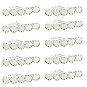 10 Pieces Metal Hair Clips with Round Tray Bases Fit 12mm Hair Clip Cabochon Settings, Silver Barrettes with Blank Trays for DIY Hair Accessories Beauty & Personal Care lasenersm