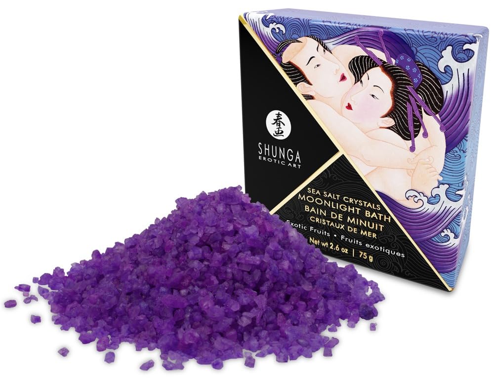 Moonlight Sea Salt Bath Crystals 2.6/75g in Exotic Fruits Beauty and Personal Care Shunga