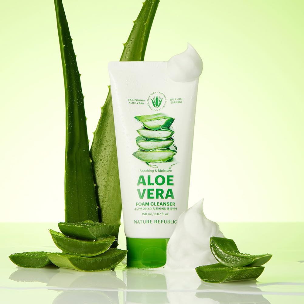 Nature Republic Mild & Moisture Aloe Vera Foam Cleanser (Old Ver.) Beauty & Personal Care Nature Republic