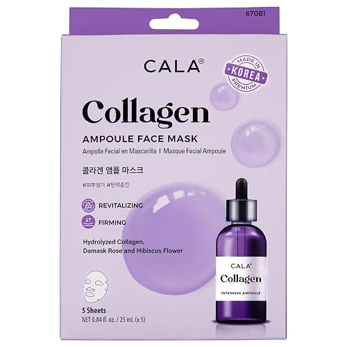 AMPOULE FACE MASK: COLLAGEN (5PK) Beauty & Personal Care Cala