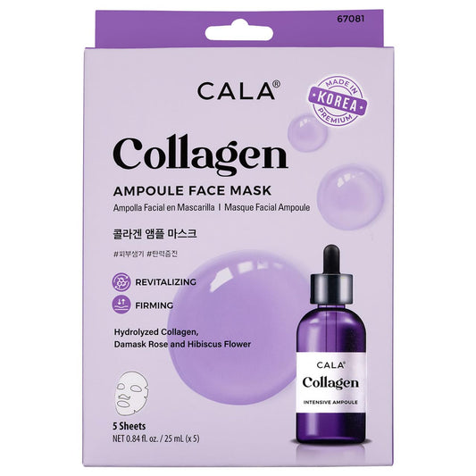 AMPOULE FACE MASK: COLLAGEN (5PK) Beauty & Personal Care Cala