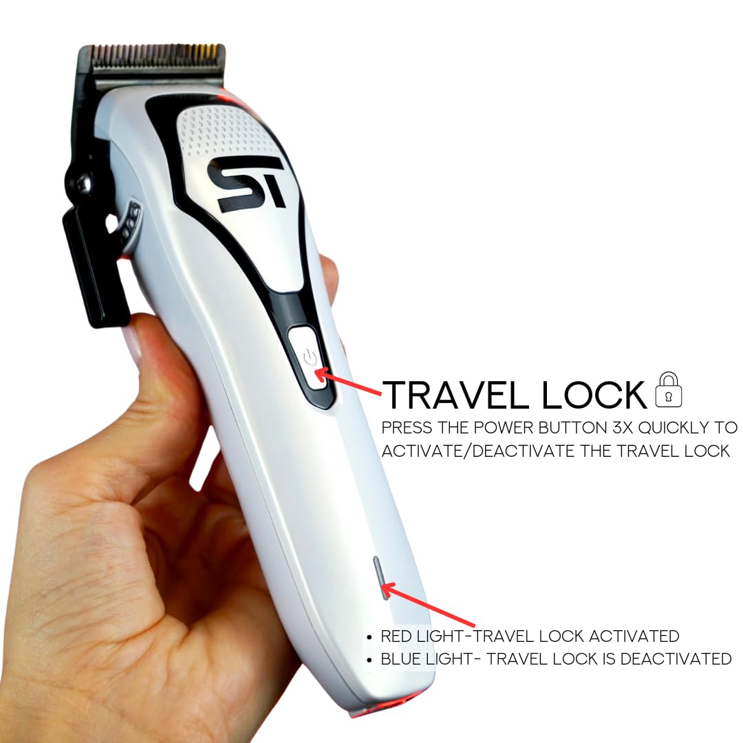 Supreme Trimmer Darkstar 72 Clipper with Magnetic Vector Motor - 180 Min Run Time, 9000 RPM Barber Hair Clipper - Low Noise, Professional Clipper DLC Beauty and Personal Care Supreme Trimmer