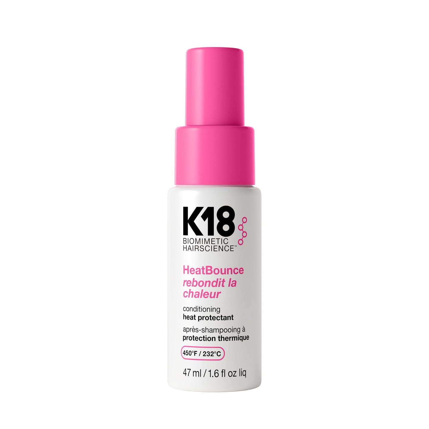K18 HeatBounce Conditioning Heat Protection Spray for Hair + Leave In Conditioner - Detangles, Softens + Helps Reduce Breakage - Protects Up to 450°F Beauty and Personal Care K18