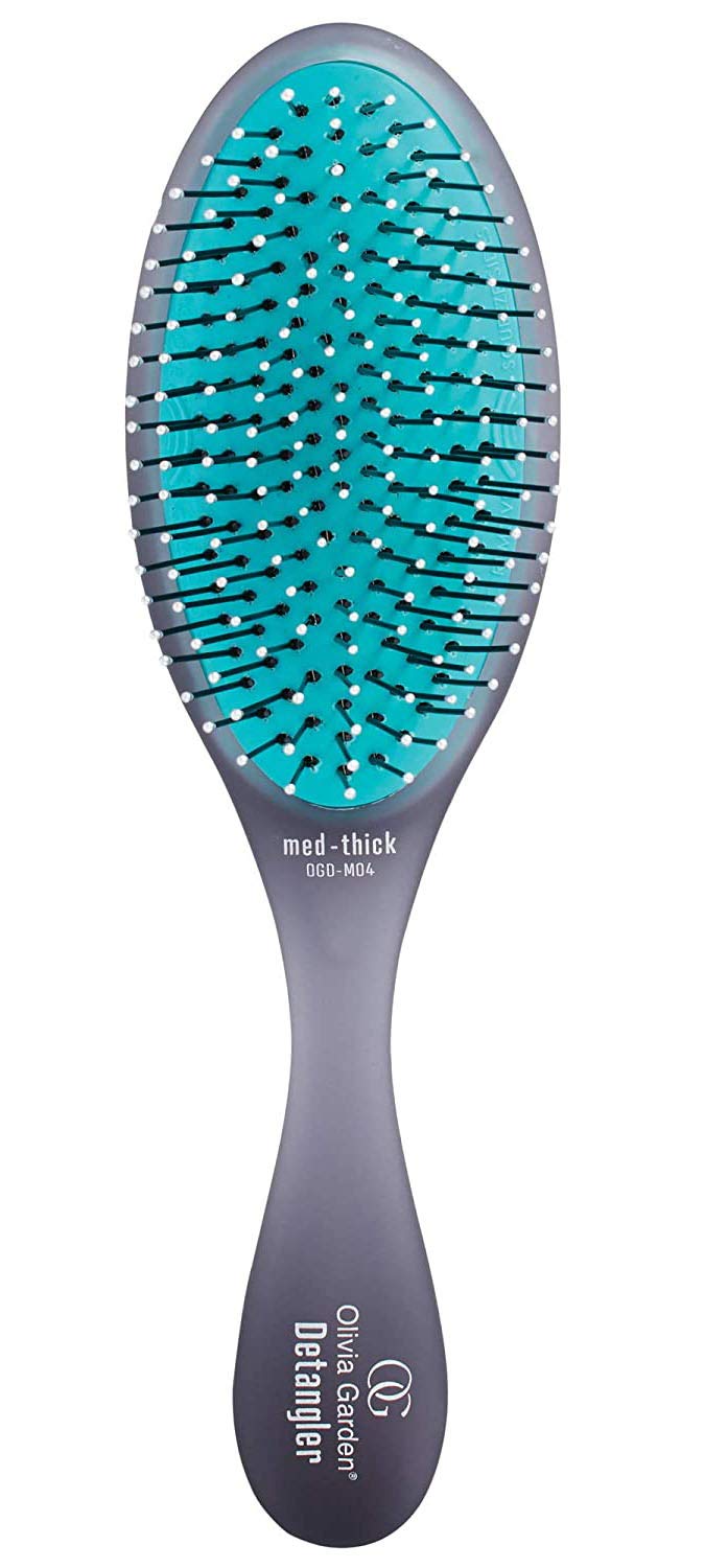 Olivia Garden OG Detangler Brush - Removable Cushion, Gentle Scalp Massage & Detangling for Wet or Dry, Medium to Thick Hair - Black Beauty & Personal Care Olivia Garden