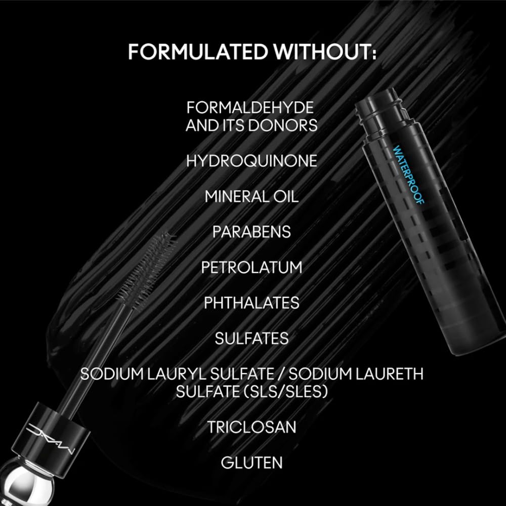 MAC Stack Superstack Mega Brush Waterproof Mascara - Black Stack by MAC for Women - 0.41 oz Mascara