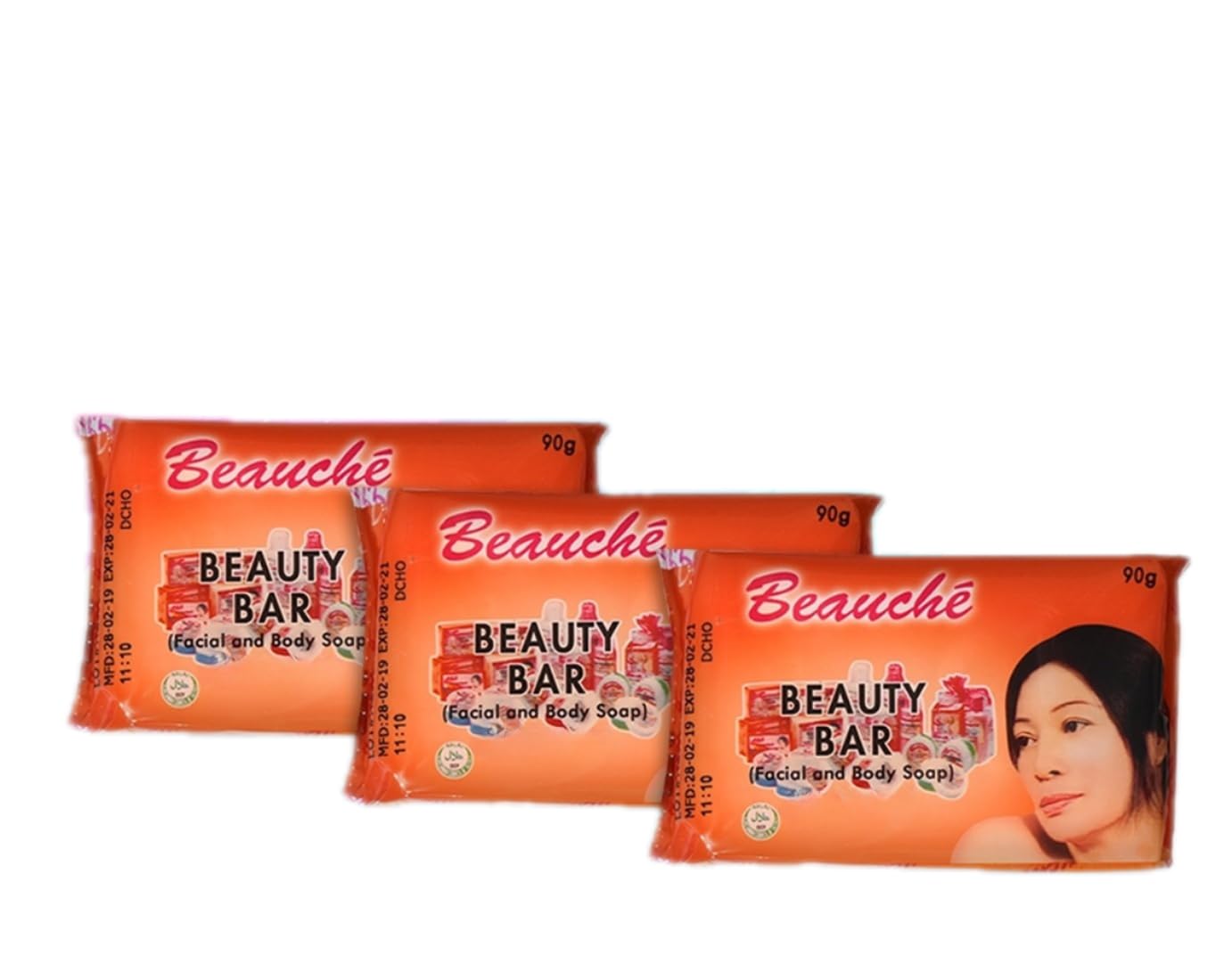 Pacific Supply Express Beauche Beauty Bar 90g (Pack of 3), Orange Beauty & Personal Care Pacific Supply Express