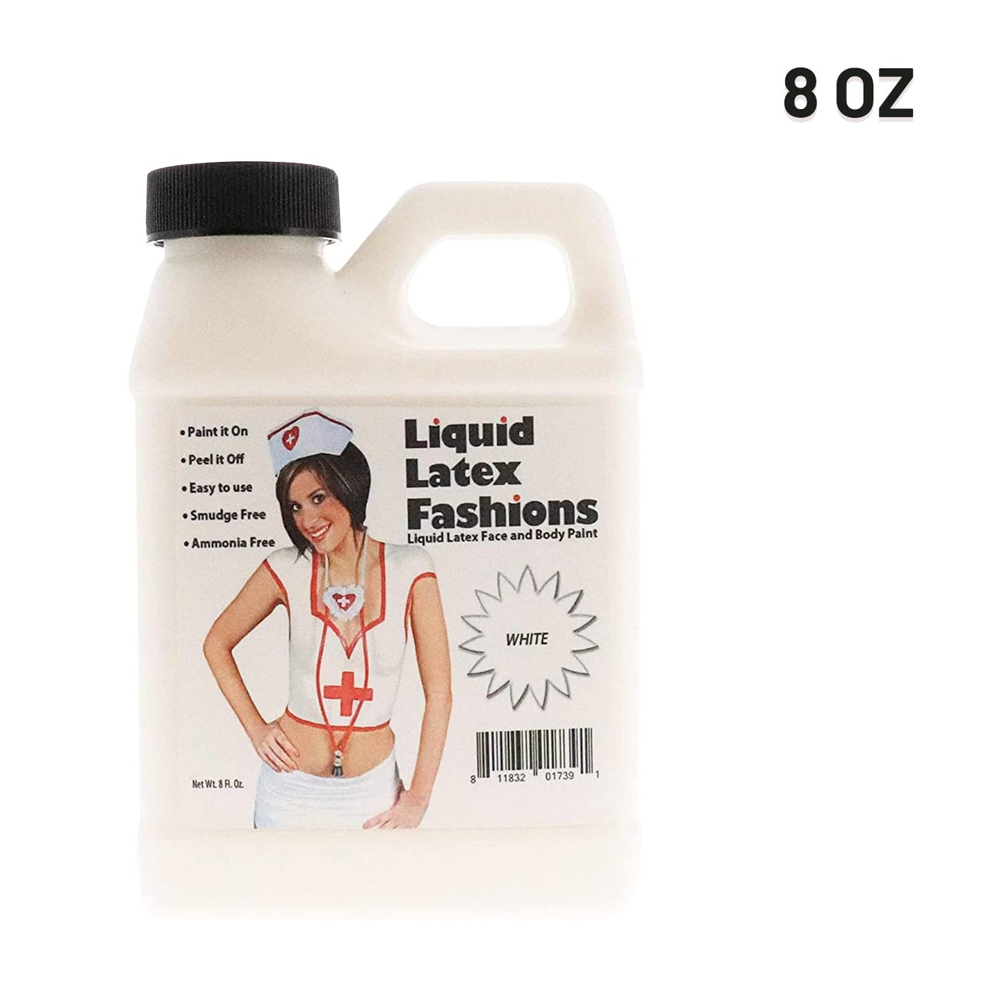 Liquid Latex Fashions - Ammonia Free Halloween Easy Peel Off Body Paint, Ideal for Art, Theater, Parties, School Plays, Cosplays and Concerts, White Beauty & Personal Care Liquid Latex Fashions