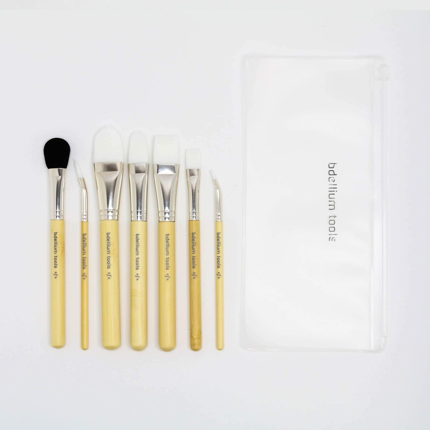 Bdellium Tools Professional Makeup Brush SFX Glue Brush Set 7 PC. With Ziplock Pouch Beauty & Personal Care BDELLIUM TOOLS