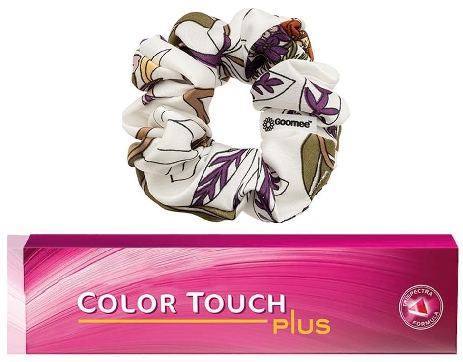 Color Touch Plus 55/05 Intense Light Brown/Natural Red-Violet Demi-Permanent Color Touch Hair Color 2 Ounce and Goomee Scrunchie (Bundle) Beauty & Personal Care M Hair Designs