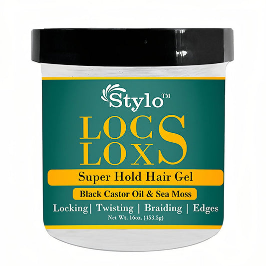 J. AMILA Stylo Locs Gel 16oz - High Hold Braiding & Retwisting Gel for Locs, Dreads & Edges - Infused with Castor Oil & Sea Moss for Strong Hold Beauty & Personal Care J. AMILA